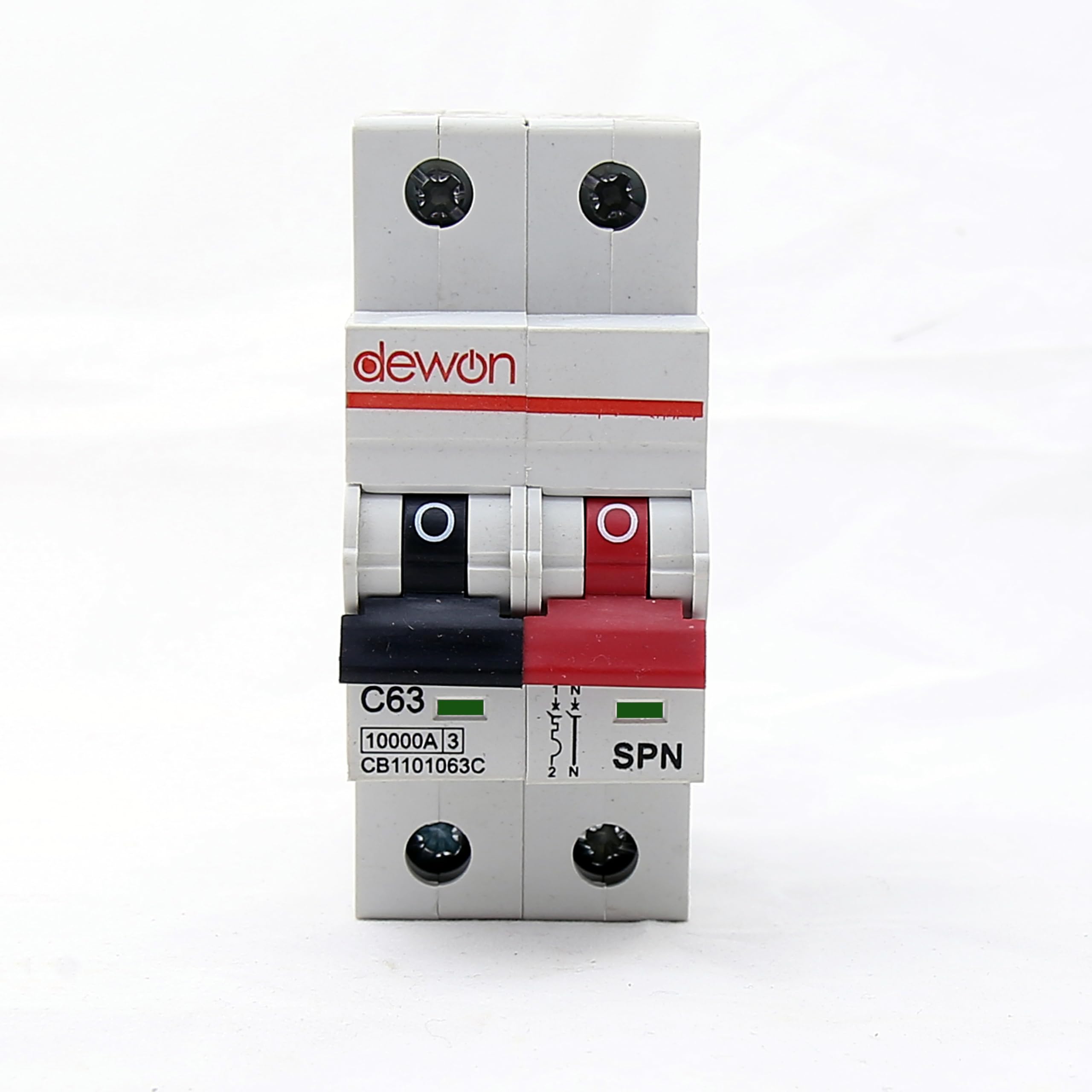 Dewon 63A SPN MCB – Single Pole + Neutral Miniature Circuit Breaker | 240V | 10kA | Heavy Load Protection-image-11