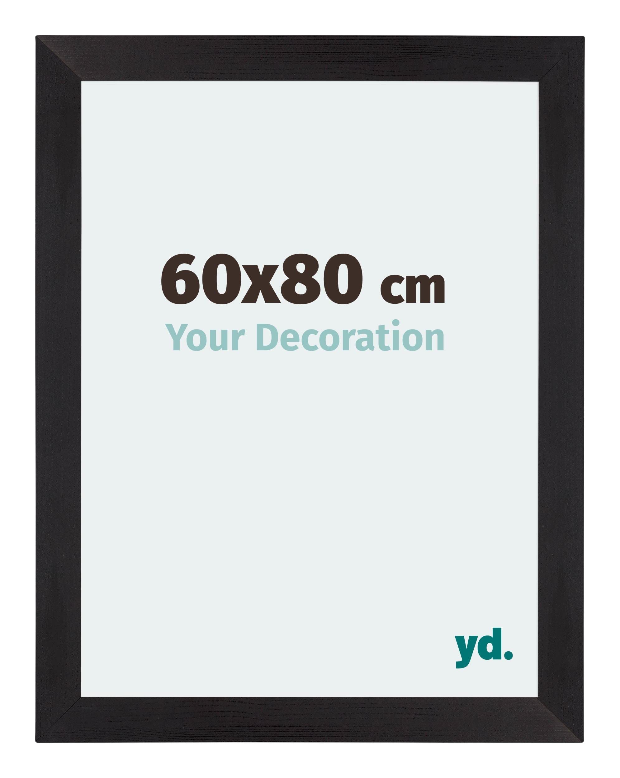 Your Decoration - Puzzle frame 60x80 - Black Woodgrain - Puzzle frame 1500-2000 Pieces - MDF Photoframe - Mura