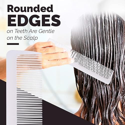 Vista 3 de Stanley Essentials - Peine para mujer – Peine de doble cara gruesa y fina desenreda alisa, suaviza las burlas y estiliza, pelucas de cabello húmedo