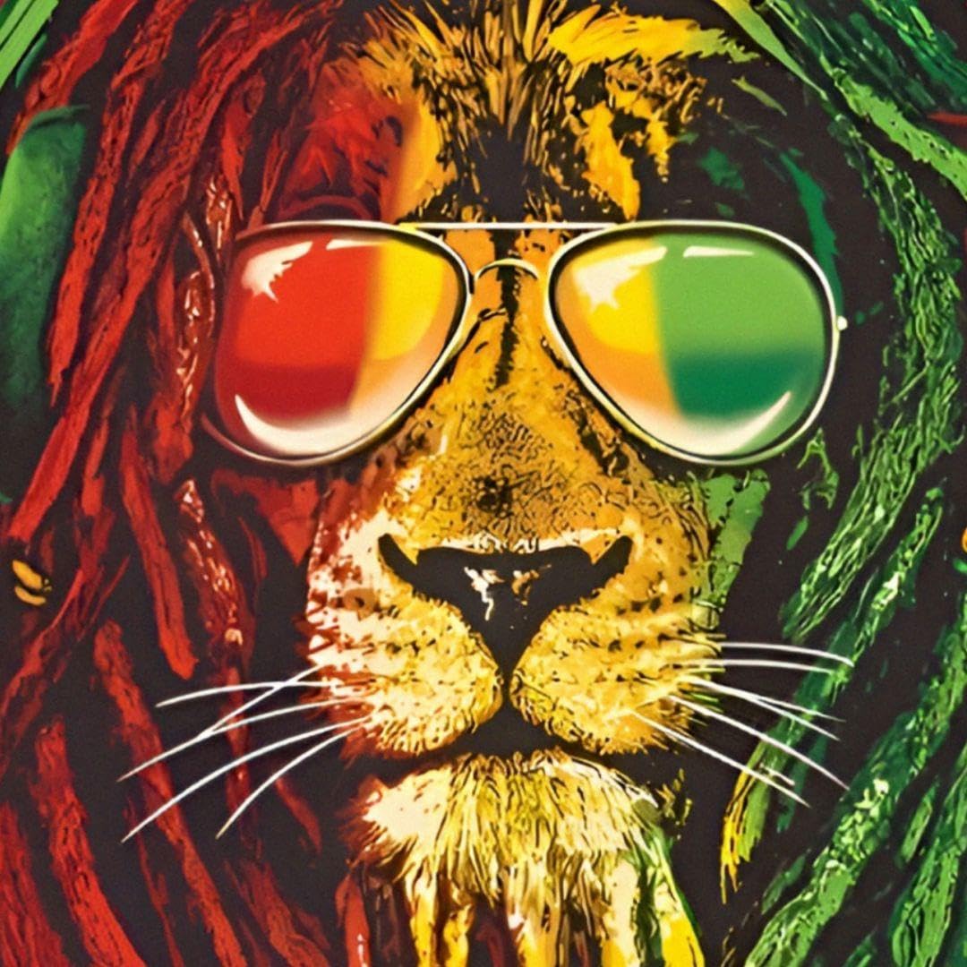 Amazon.co.jp: No.P564A4 ライオン レゲエ ポスター 写真 アート 音楽