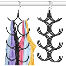 DOIOWN Tank Top Hanger,4 Pack Space Saving Hangers Bra Camisole Hanger,Small Closet Organizers and Storage for Dorm & Apartment Holds Camisoles,Bras,Scarfs,Ties,Belts
