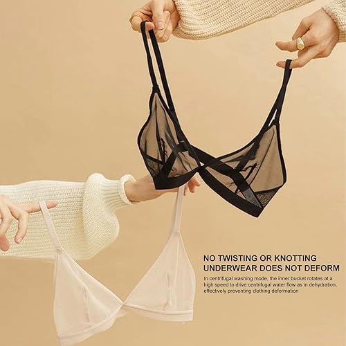 Miniatura 9 de Pssopp Lavadora portátil ABS 4.5L 2000mA 24W 12V luz azul para el hogar, mini lavadora para camisetas ropa interior calcetines, enchufe de EE. UU.