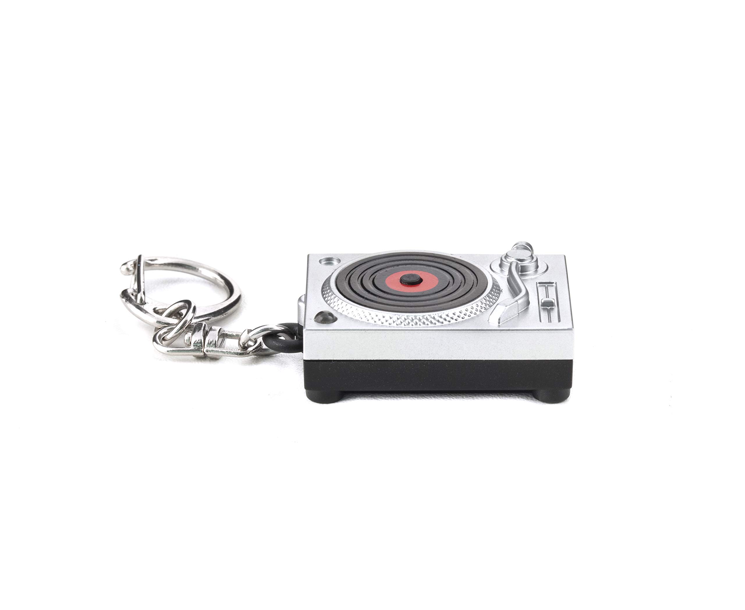 Kikkerland KRL45 Turntable Light-Up LED Keychain