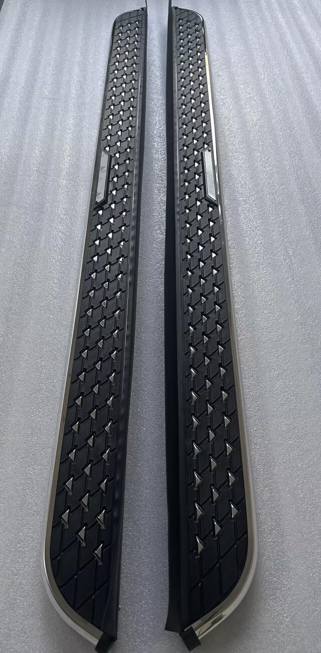 Estribos para MG ZS ZST 2017-2024, 2 escalones laterales fijos de aluminio (con soporte) | Kit atornillado sin taladro | Accesorios para tablero de riel SUV para proyectos de bricolaje, negro (1 juego