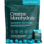 Sugar-Free Creatine Monohydrate Gummies (5g Per Packet) - Potent Creatine Gummies for Men & Women, Supplement for Muscle Support, Cognitive Function - Non-GMO, Gluten-Free, Mucuna Pruriens