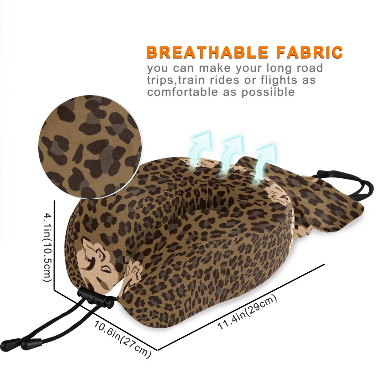 Leopard Microbead Neck Pillows Squishy Cylinder Bean Bag, 57 OFF