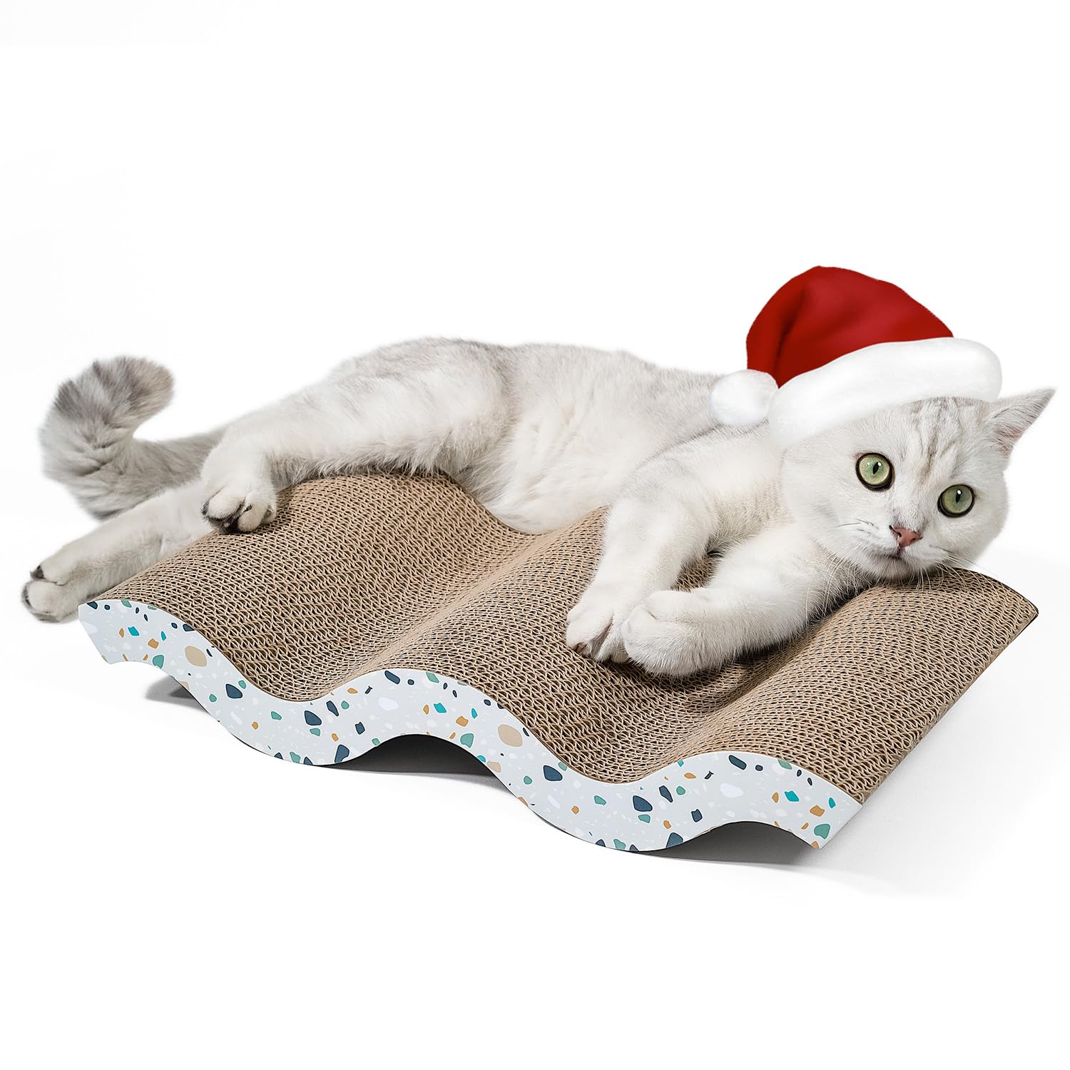 Coching Cat Scratcher Cardboard Cat Scratch Pad with Premium Scratch Textures Design Durable Cat Scratching Pad Reversible Mountain 17L x 9W x 2.6H (B08YRQW6WK) Amazon Price History, Amazon Price Tracker