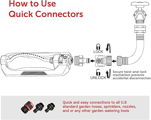 Miniatura 3 de Eden - Juego de aspersor oscilante de metal