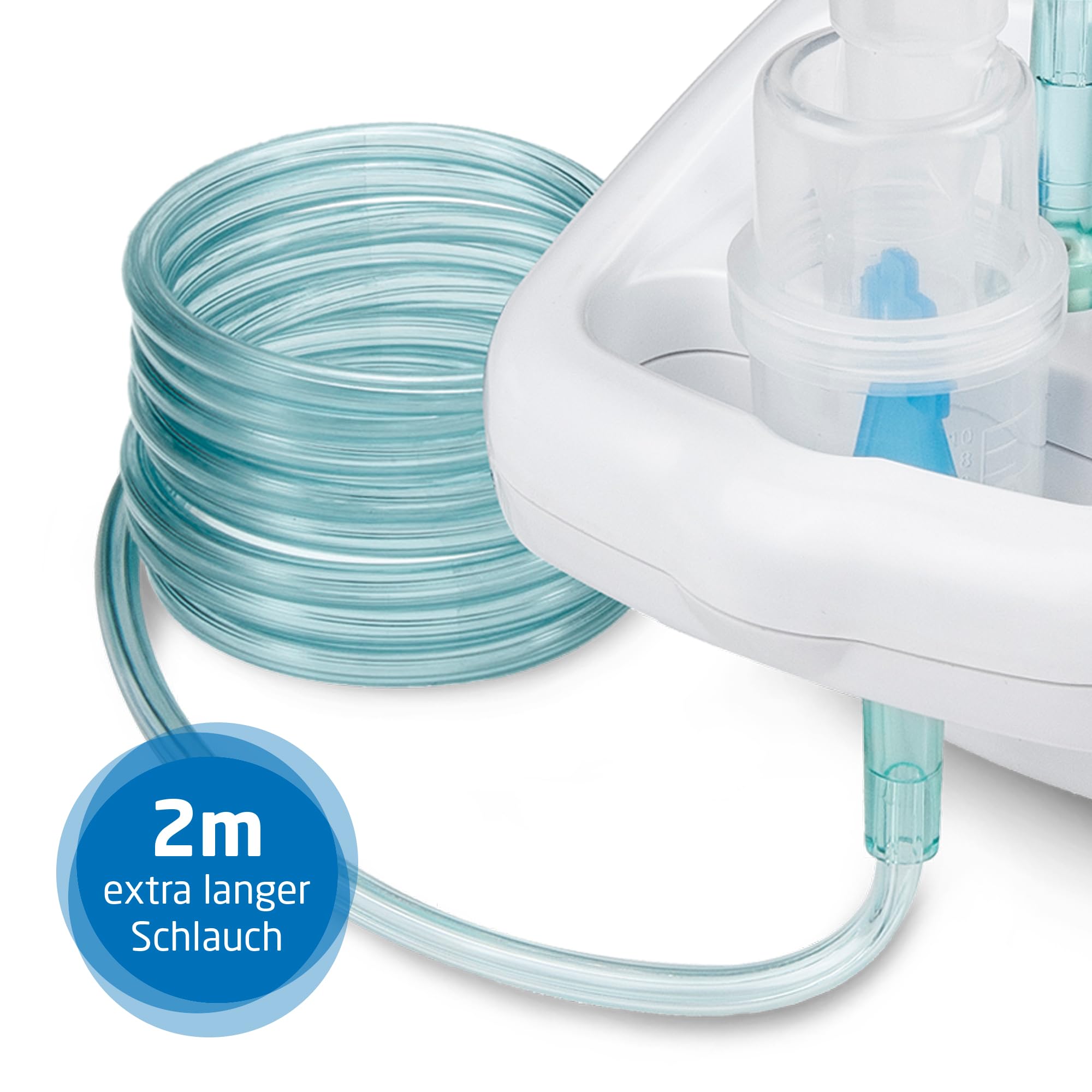 medisana IN 500 Inhalator, Inhalationsgerät mit Mundstück und Maske für Erwachsene und Kinder, Vernebler Inhaliergerät bei Erkältung oder Asthma mit extra viel Zubehör
