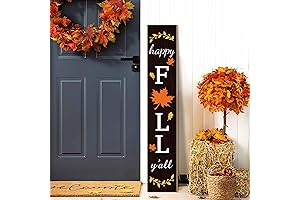Fall Vertical Porch Sign for Autumn Welcome