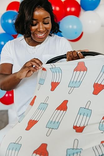 Miniatura 6 de Copper Pearl Funda multiusos fundas de asiento de automóvil, funda de lactancia y funda de cochecito para el sol, tela elástica, uso para todas las