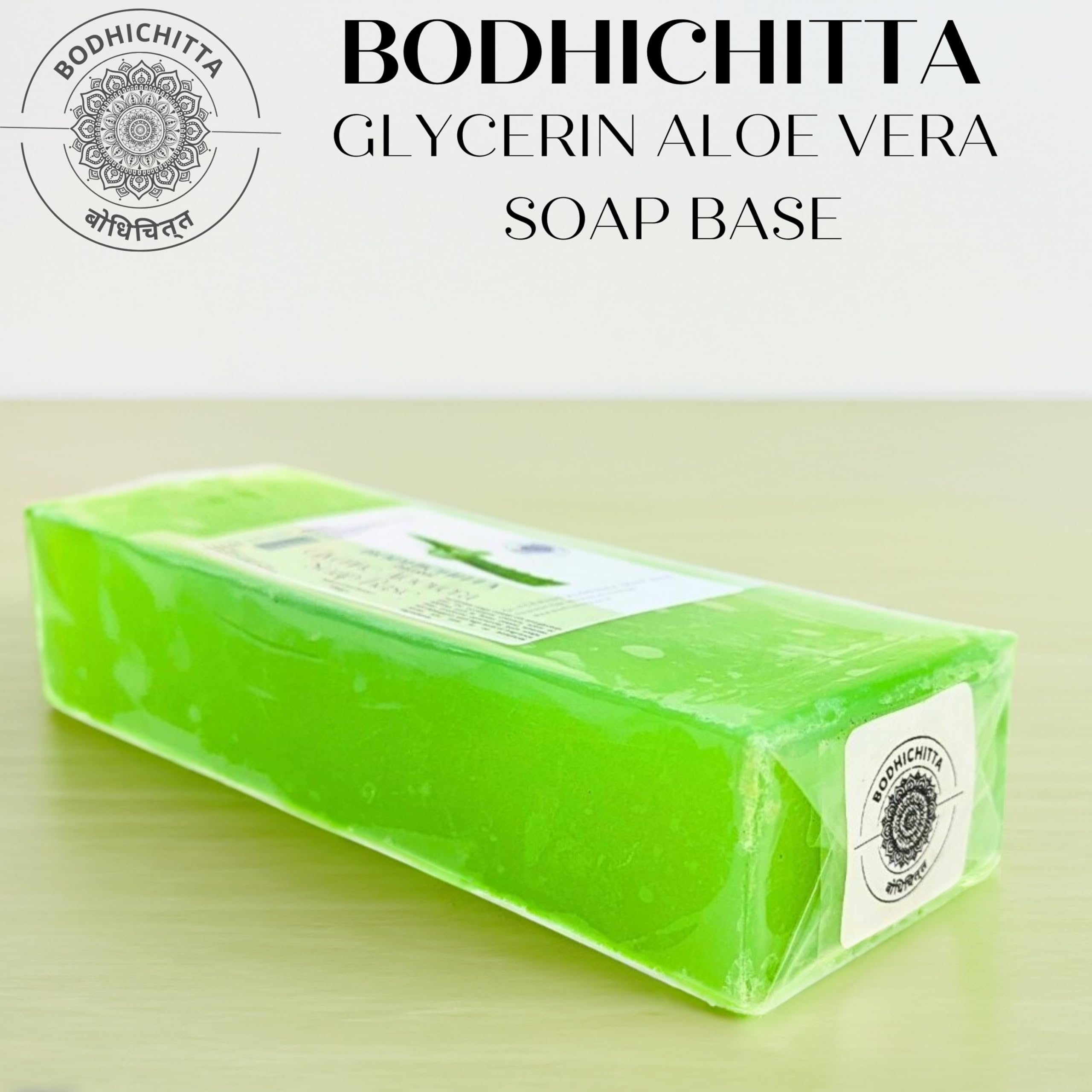 Bodhichitta Ultra Clear Transparent Glycerin Soap Base & Aloevera Soap For Natural And Soft Skin Soap Base Combo for DIY Soap Making Pack Of 2 (1000g each) 1