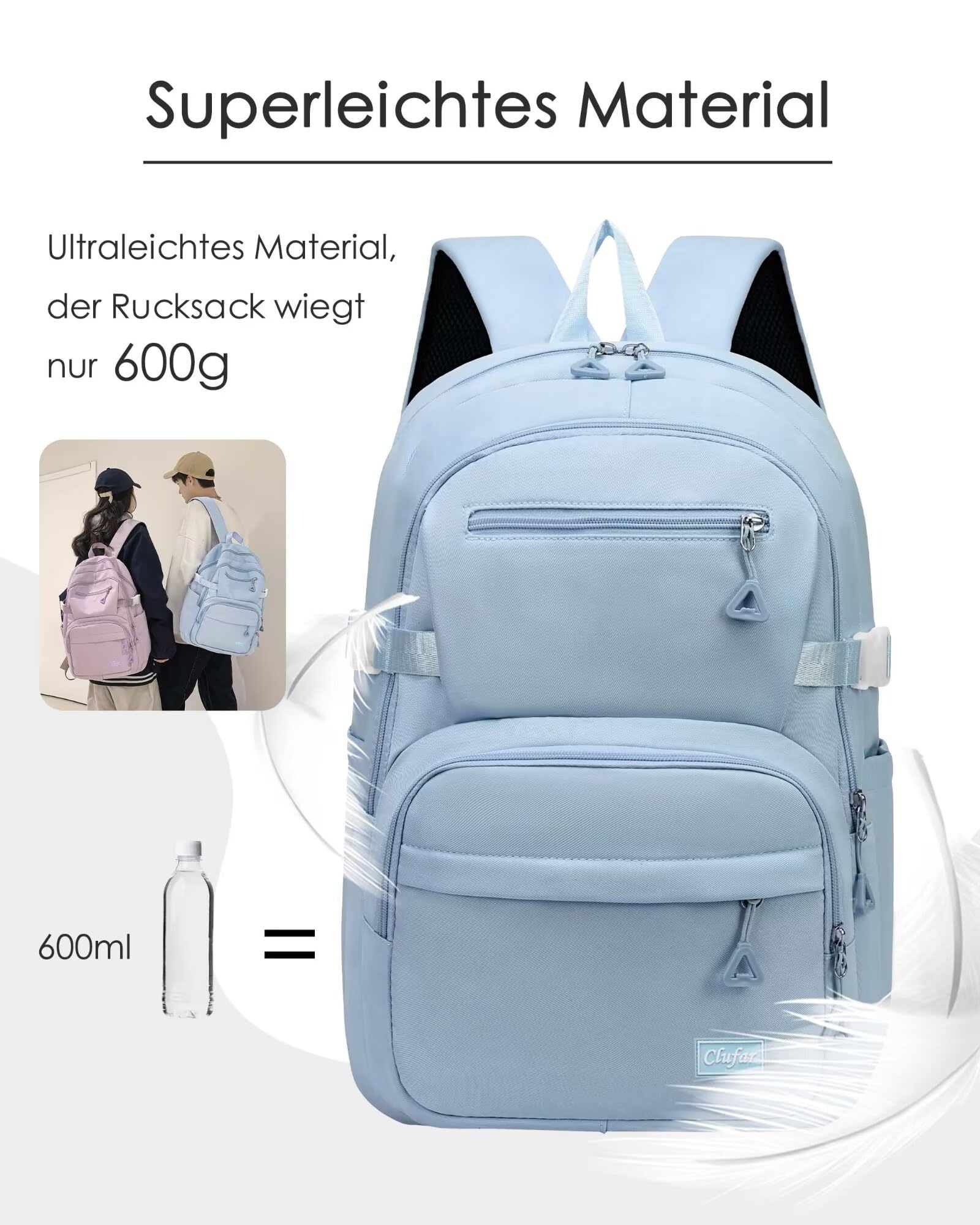 Sac a Dos Cartable Garcon Primaire Impermeable Loisirs,Bleu