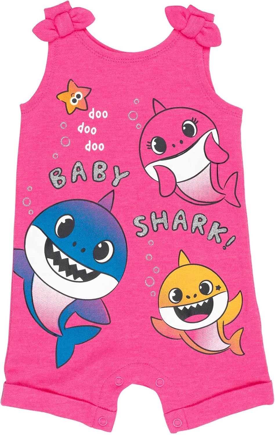 Pinkfong Baby Shark Sleeveless Romper & Headband Set - Image 4