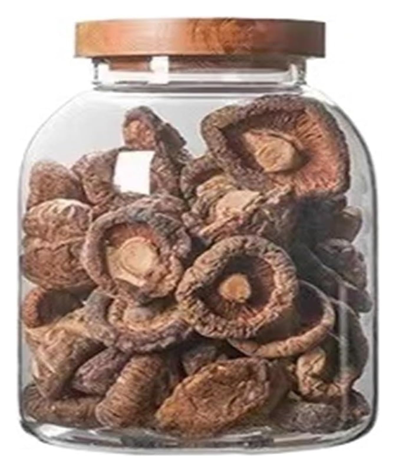 FCfpxwtz Kitchen Storage Jar, Clear Glass Storage Jar with Lid for Dried Fruits, Nuts, Pack of 2, 1200/2000/3000ml(2000ML)