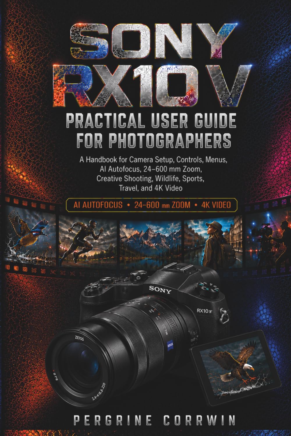SONY RX10 V PRACTICAL USER GUIDE FOR PHOTOGRAPHERS: A Handbook for Camera Setup, Controls, Menus, AI Autofocus, 24-600 mm Zoom, Creative Shooting, Wildlife, Sports, Travel, and 4K Video