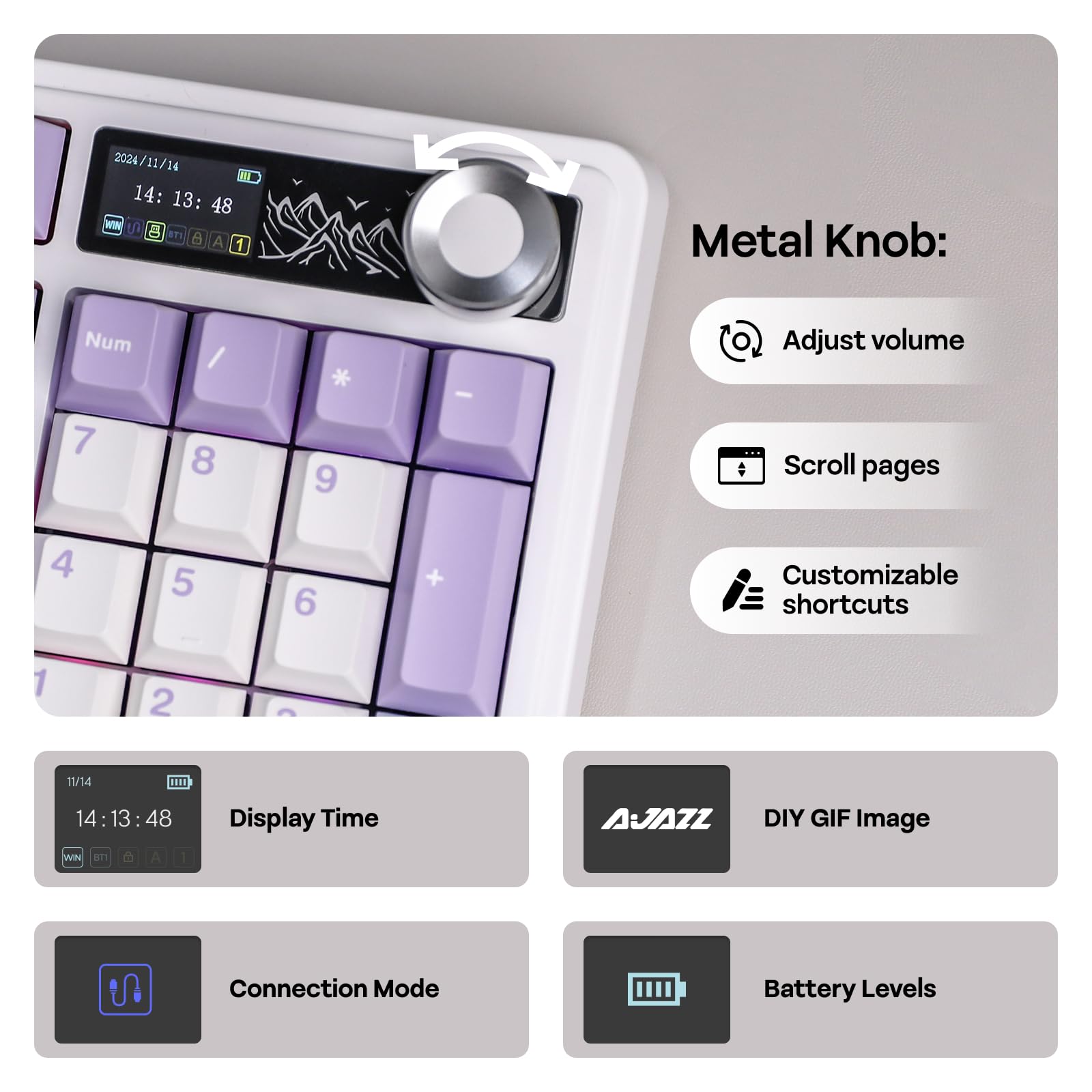 Amazon.com: MechLands AJAZZ AK980 96% USB-C/BT5.0/2.4GHz