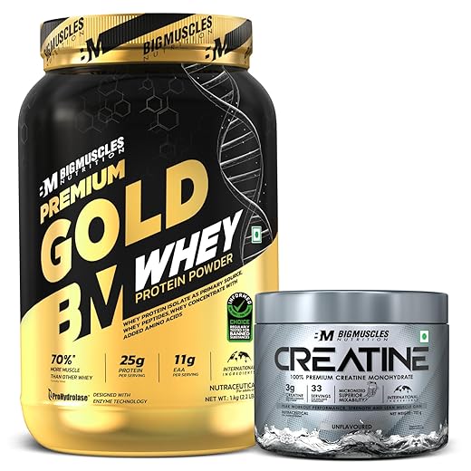 Bigmuscles Premium Gold Whey & Creatine Combo
