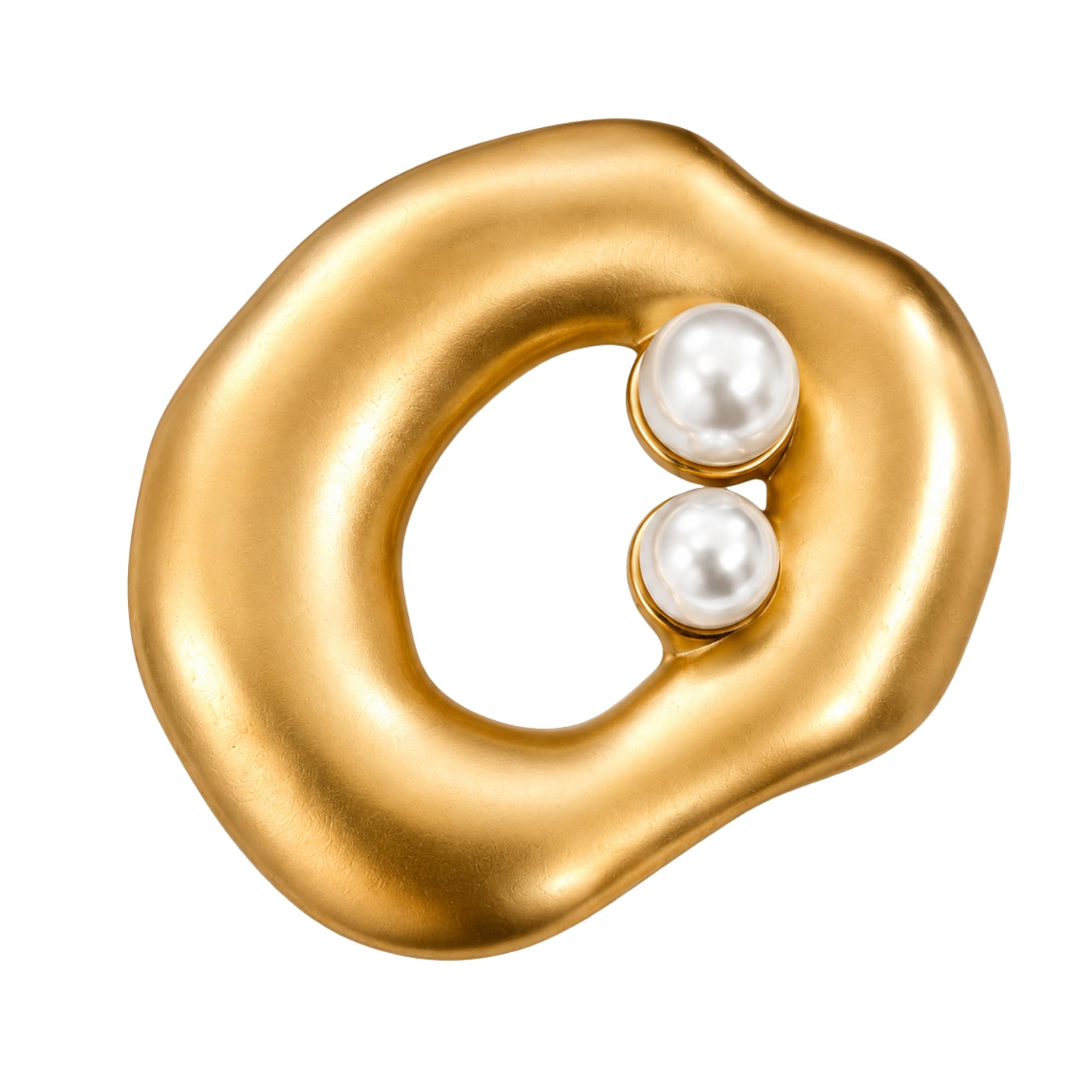Dual Pearl Oyster | Polished Gold-image-0
