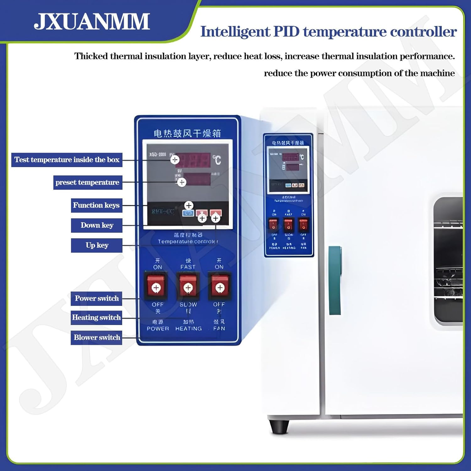 Laboratoryjny Piec Suszący Laboratoryjny Piec Do Suszenia Konwekcyjnego Z Wymuszonym Obiegiem Powietrza Ogrzewanie Elektryczne Piec Do Suszenia Strumieniowego O Stałej Temperatur, White, 600W