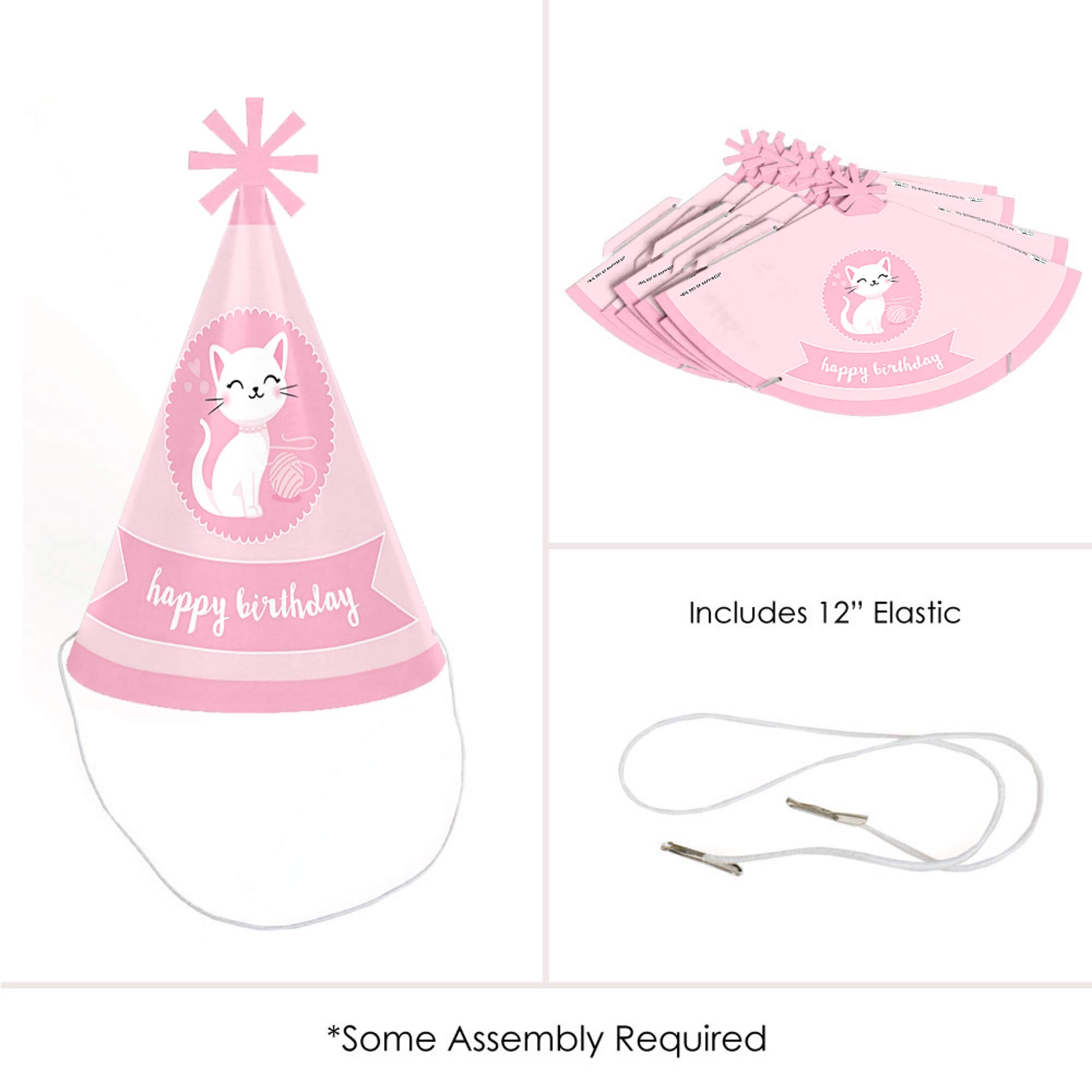 Amazon.com: Big Dot of Happiness Purr-fect Kitty Cat - Cone