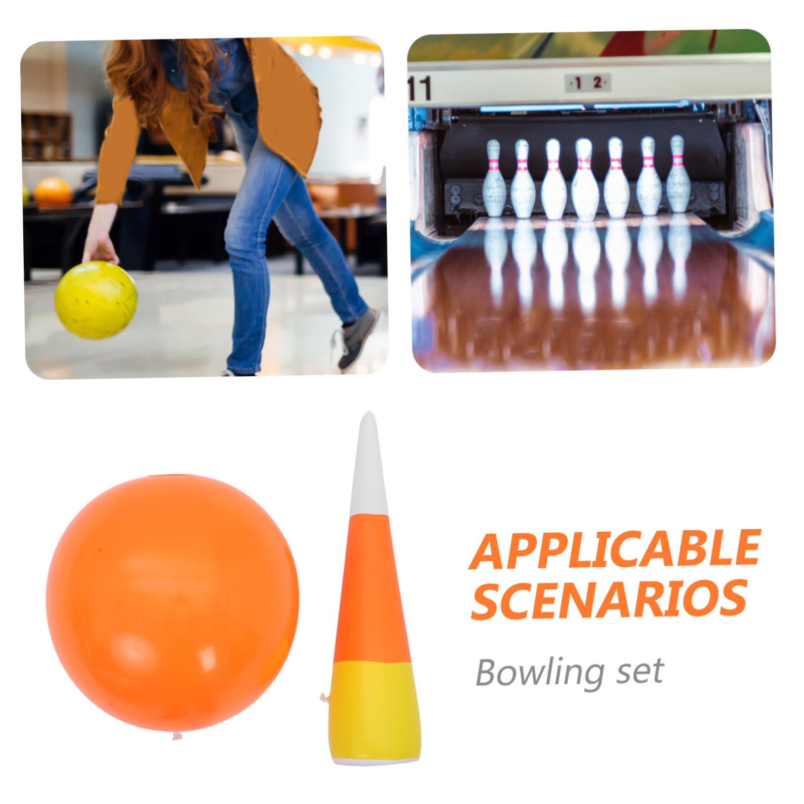 Bolos Hinchables para Pines y Bola Jumbo Juego Educativo para Exteriores Interiores para Fiestas Coordinación Mano- y Actividades Jardín