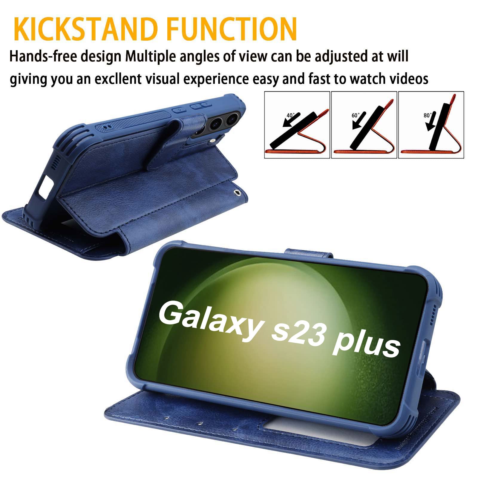 Aazon.co: VANAVAGY Copatible For IPhone 15 Wallet Case,RFID Flip Leather Cover With Wrist - View #4