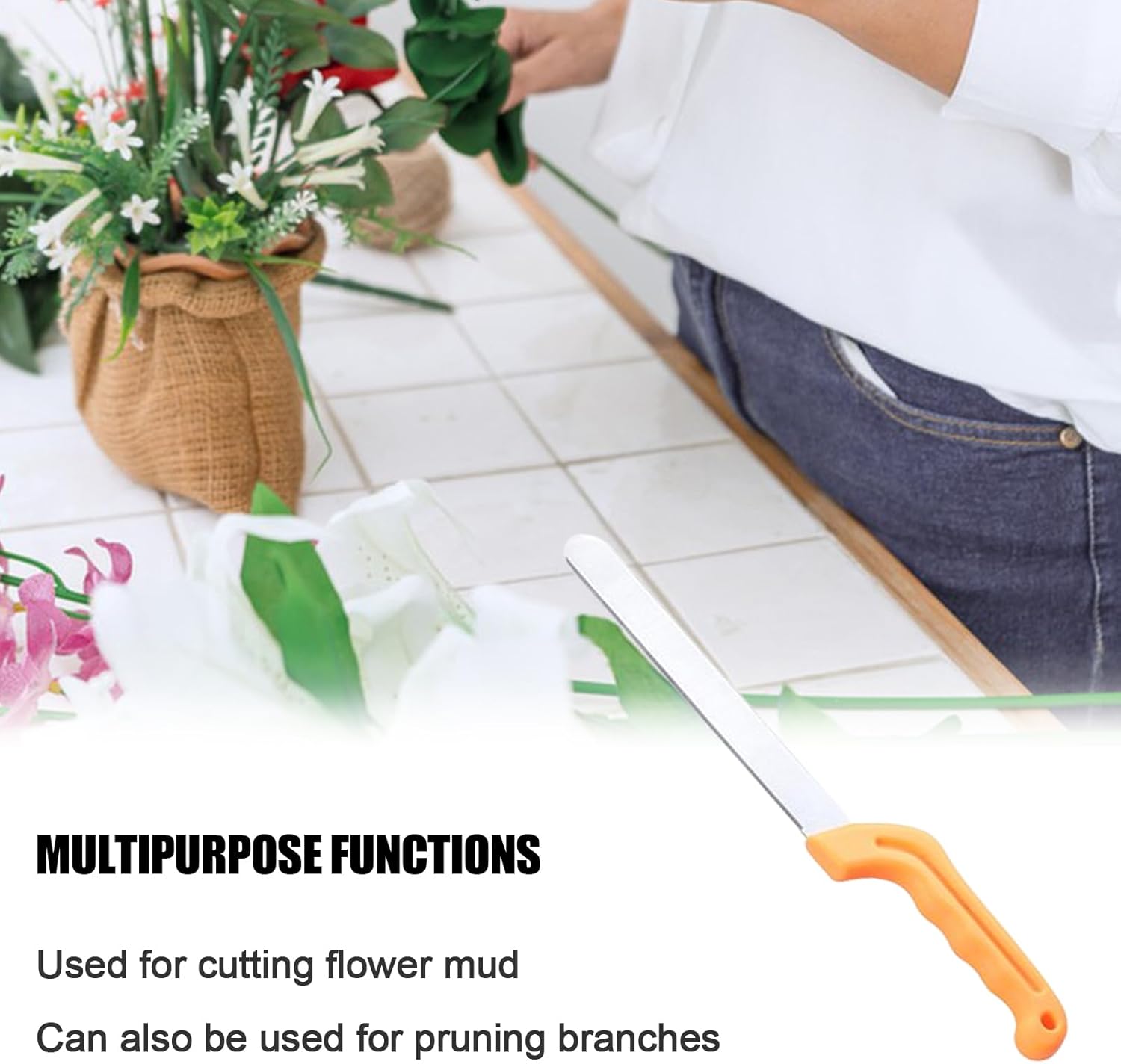 Floral Foam Cutting, Professional Florist Foam Knives, Block Bricks Utility Knives, Ergonomic Stainless Steel Cutter Tool, Cake Spatula
