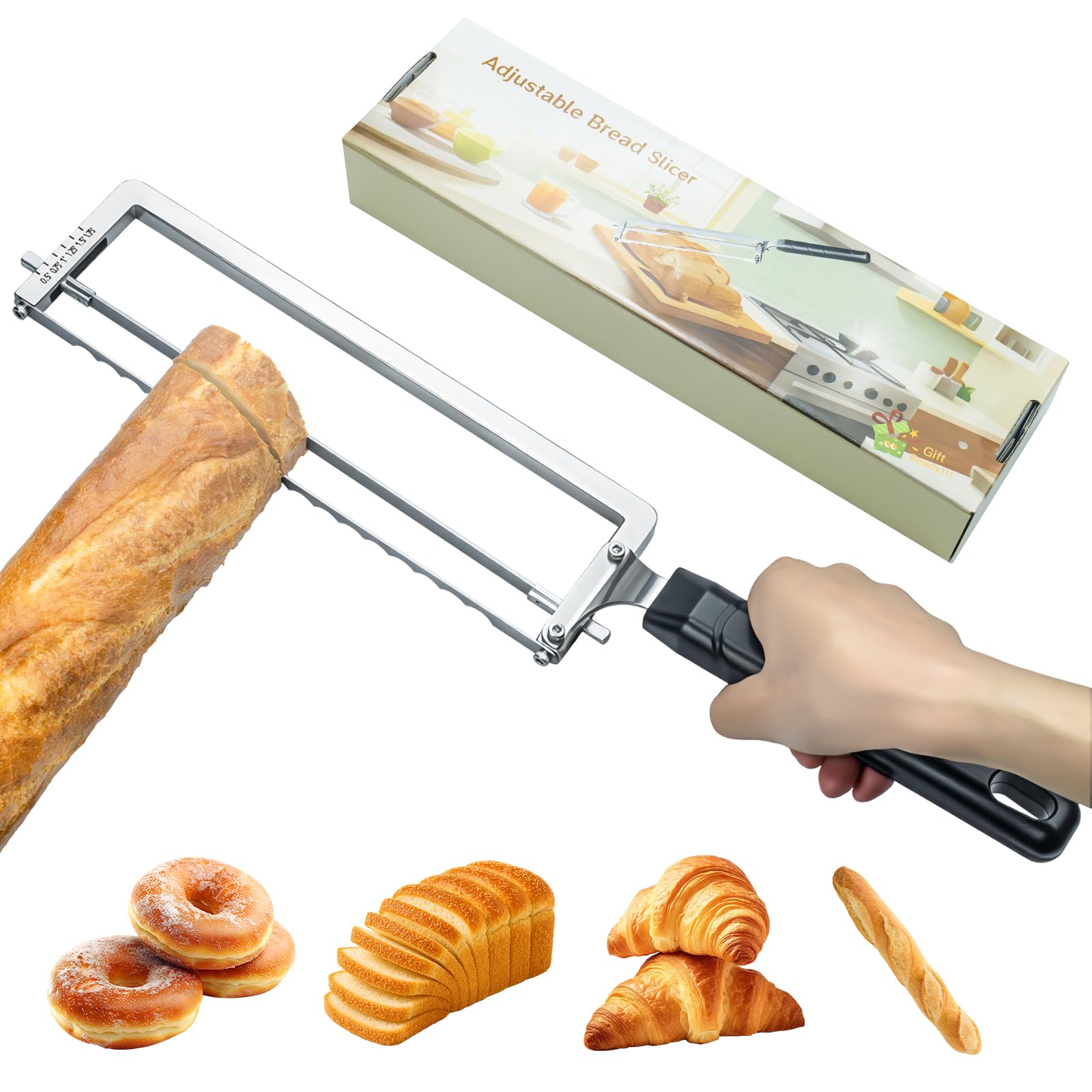 Adjustable Bread Slicer - Perfect Slices Every Time -1 Adjustable Bread Slicer - Perfect Slices Every Time -1