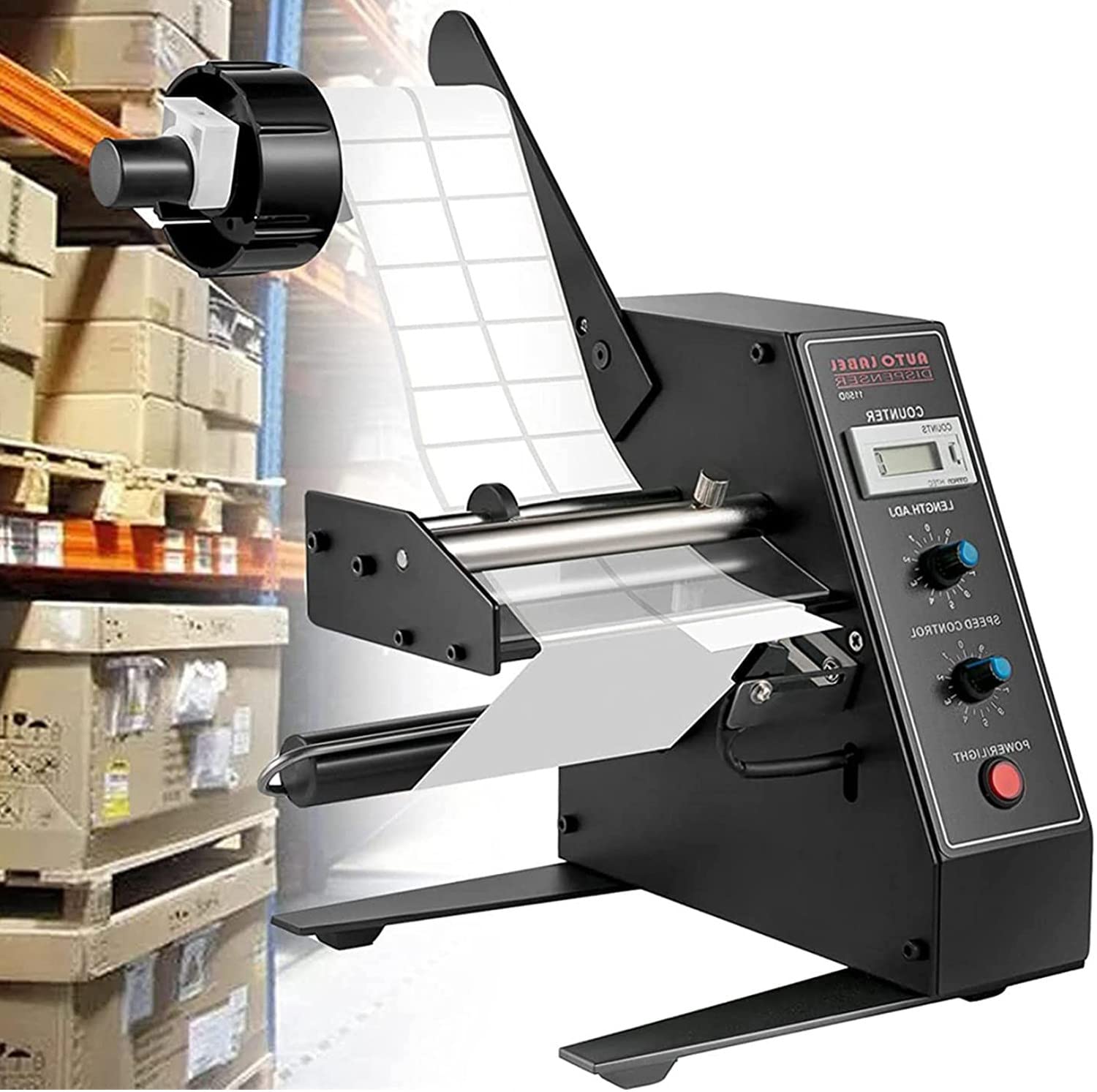 Distributore Automatico Etichette Conteggio Automatico Stripper Etichette velocità Regolabile Macchina Separazione Etichette Separatore Nastro Adesivo per Etichette Carta,110v