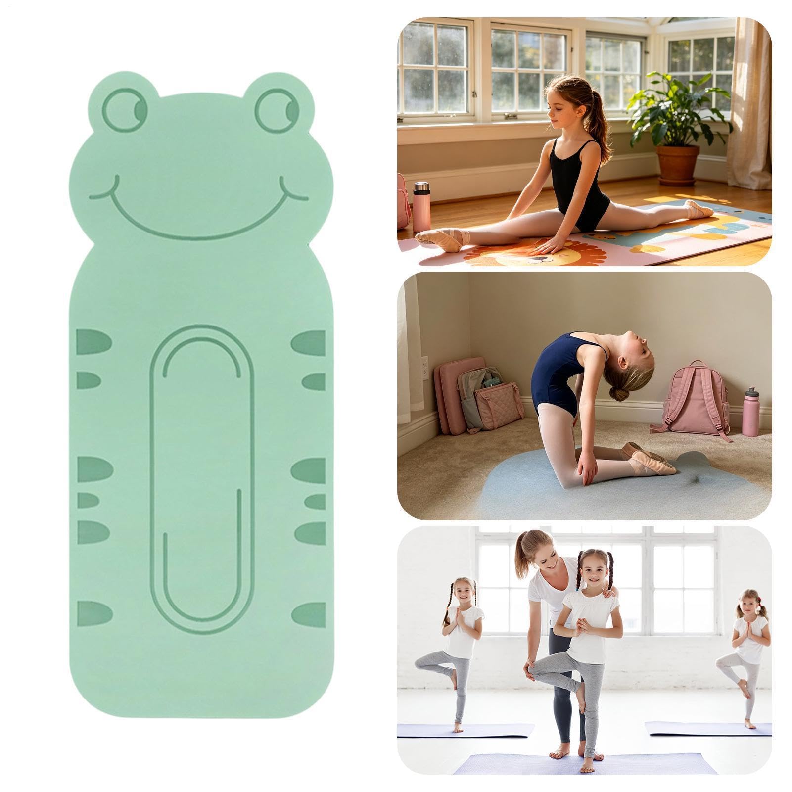Esterilla Yoga Infantil Almohadilla Pilates con Patrón Animal Cartoon