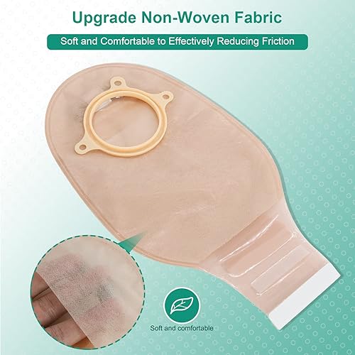 Miniatura 5 de SUCONBE Suministros de ostomía, 21 bolsas de colostomía con cierre de velcro, 15 bolsas drenables de dos piezas y 6 barreras de piel de estoma,