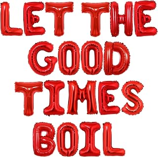 Seafood Boil Party Decorations Let the Good Times Boil Party Decor Balloon Banner Lobster Crawfish Shrimp Boil Decor Seafood BBQ Party Supplies for Summer Picnic Birthday Bridal Shower