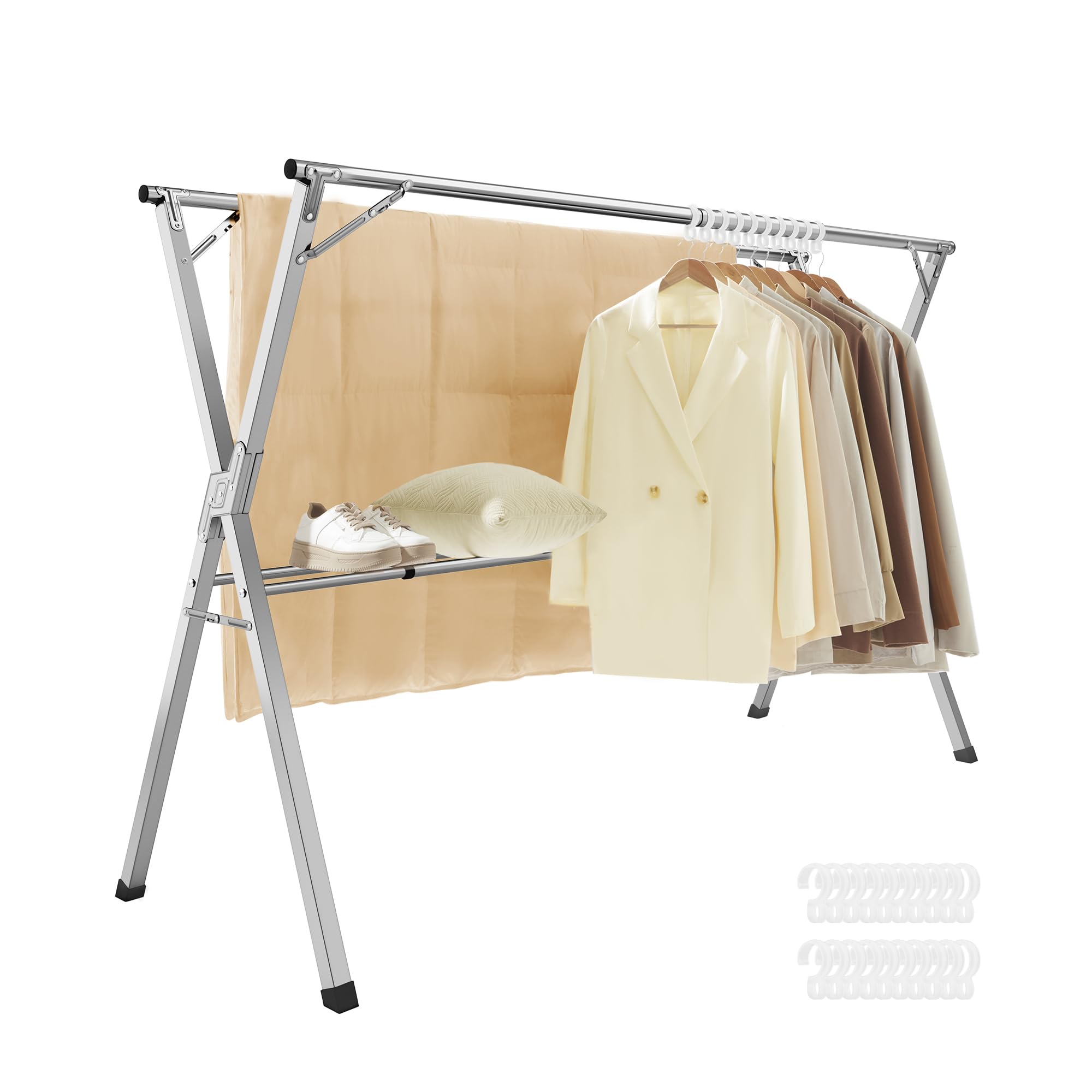songmics étendoir à linge pliable
