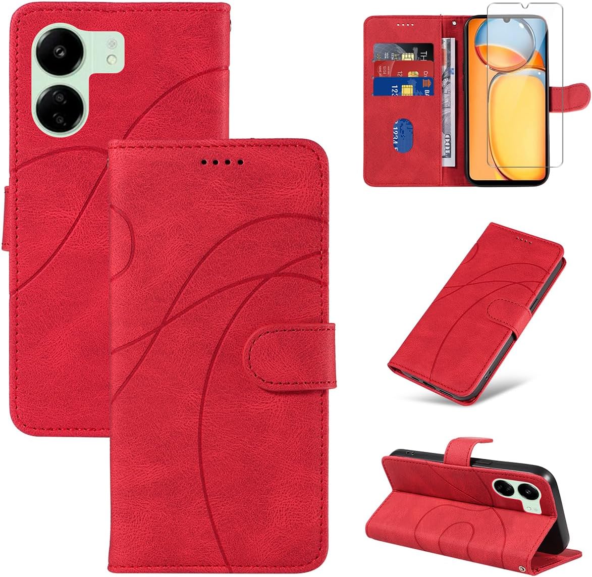 Coque Silicone Xiaomi Redmi 13C / Poco C65 - 2 Pièces Antichoc Avec Motifs - Protection Complète