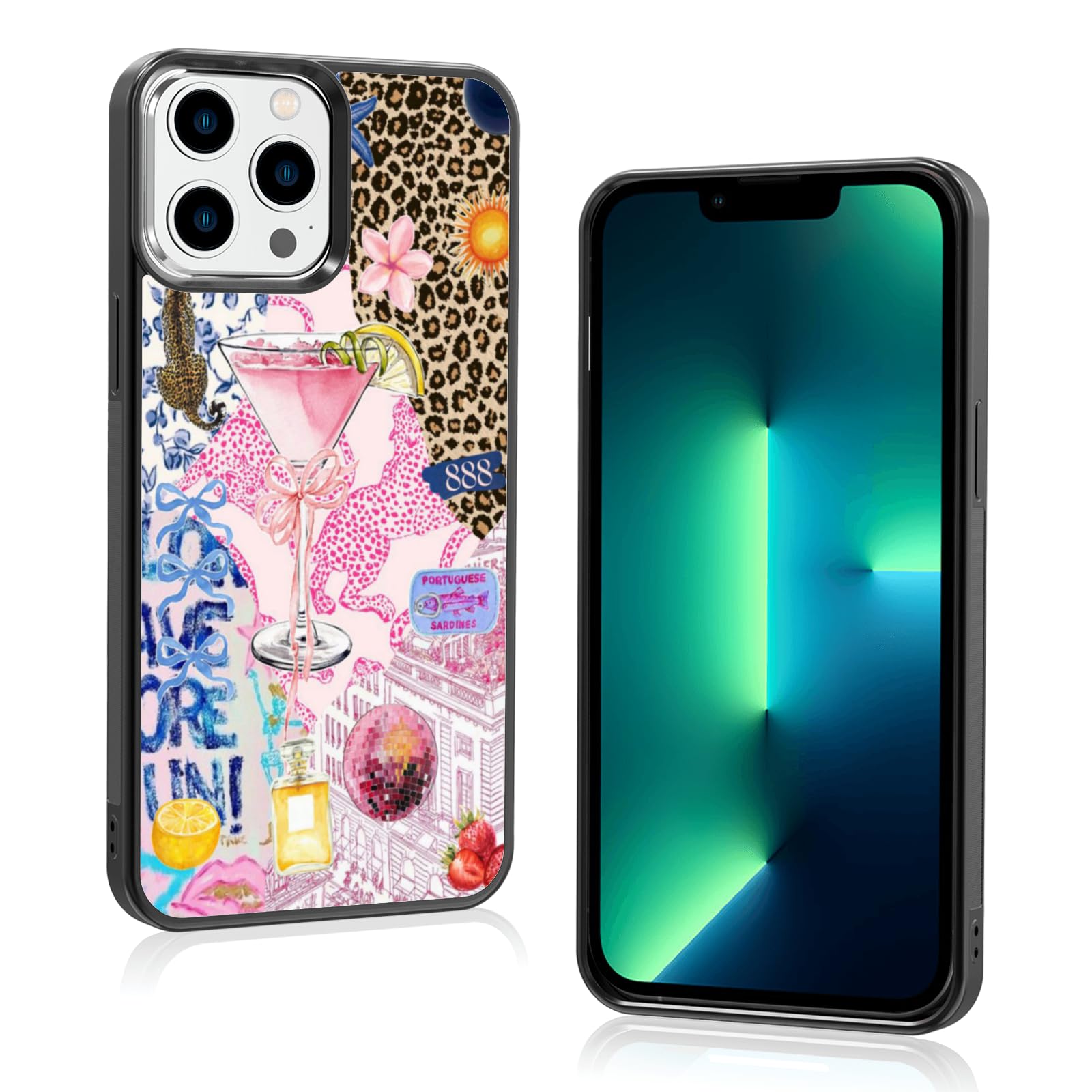 Case Compatible With IPhone 15 Pro Max,Fall Prevention Bright Hybrid 2-Layer Hard Shell Phone Case For Girls Boys Purple Floral Crow Bookshelf