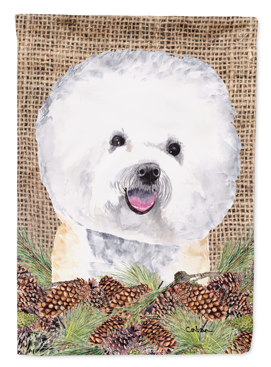 Drapeau Bichon Frisé grand format Caroline's Treasures SC9047CHF pour maison