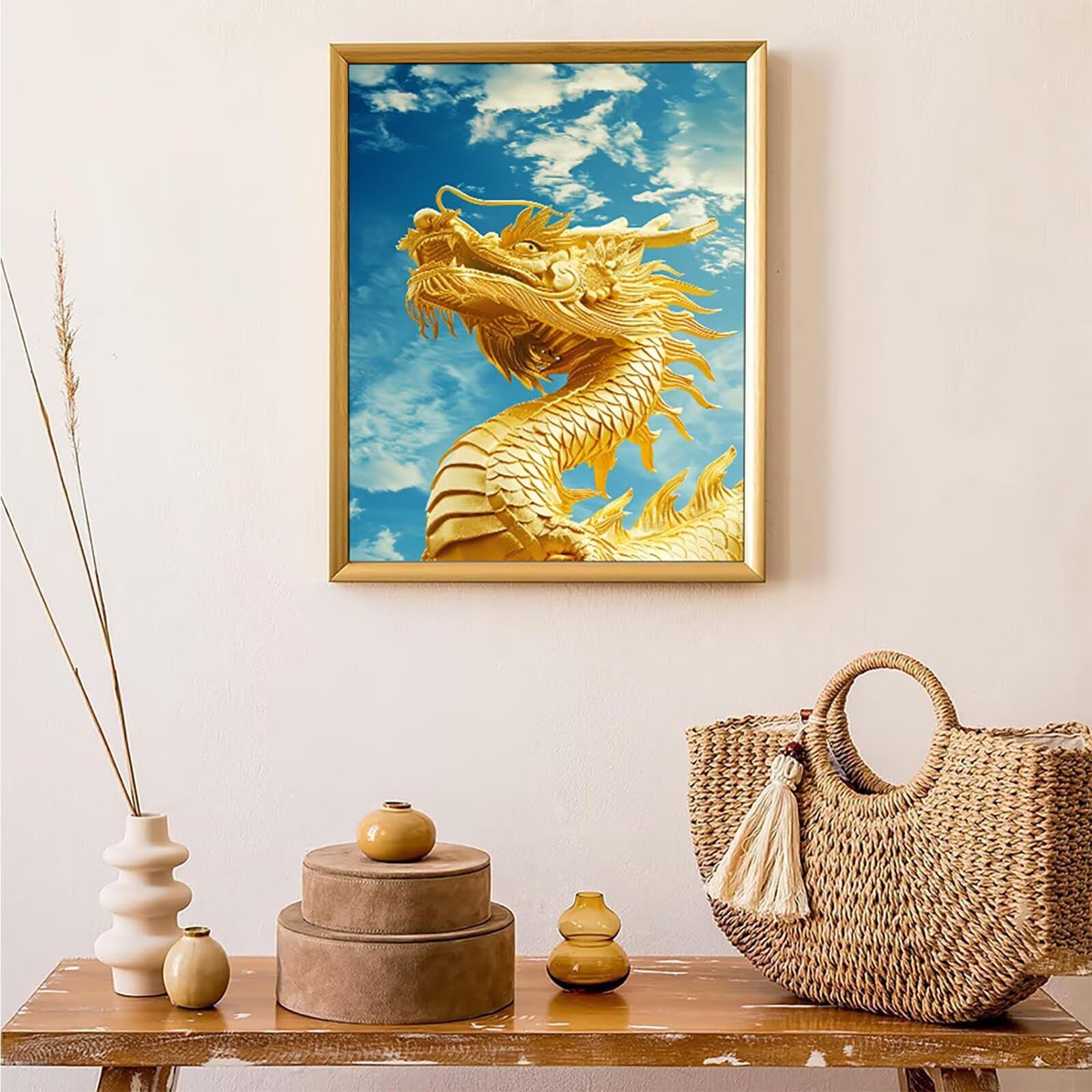 Diamond Painting Scultura, Diamond Painting Erwachsene Statua Bastelset, DIY Diamant Malerei Runder Vollbohrer Diamanten Kinder Malerei Stickerei Kreuzstich Dekoration, Geschenk 90x120 cm PJY9 0-U