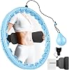 Weighted Hula Hoop for Adults Weight Loss,Infinity Weighted Hoop Plus Size with Sweat Belt,Waist Trainers for Women,Exercise Hula Hoop Womens Weight Loss At Home