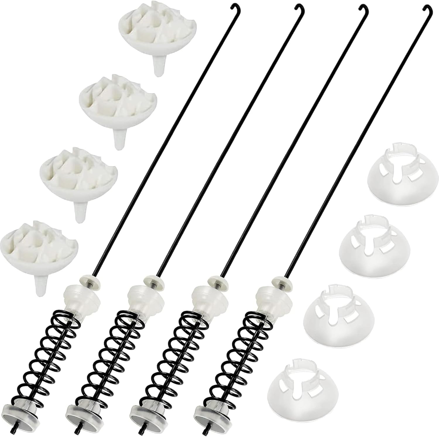 Photo 1 of W10780048 Washer Suspension Rod kit -Compatible with Whirl.pool May.tag Ken.more Washing Machine - Replace W10257087 W10257088 W10349193 WTW4800XQ2 WTW4800XQ4 WTW6600SW1 by TOMOON