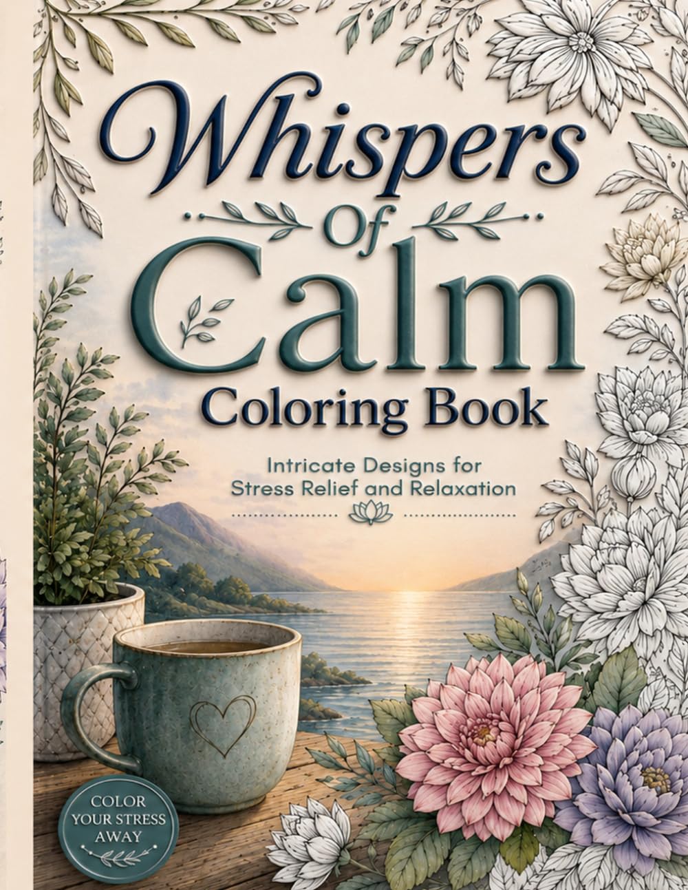 Whispers of Calm Coloring Book: Intricate Designs for Stress Relief and Relaxation