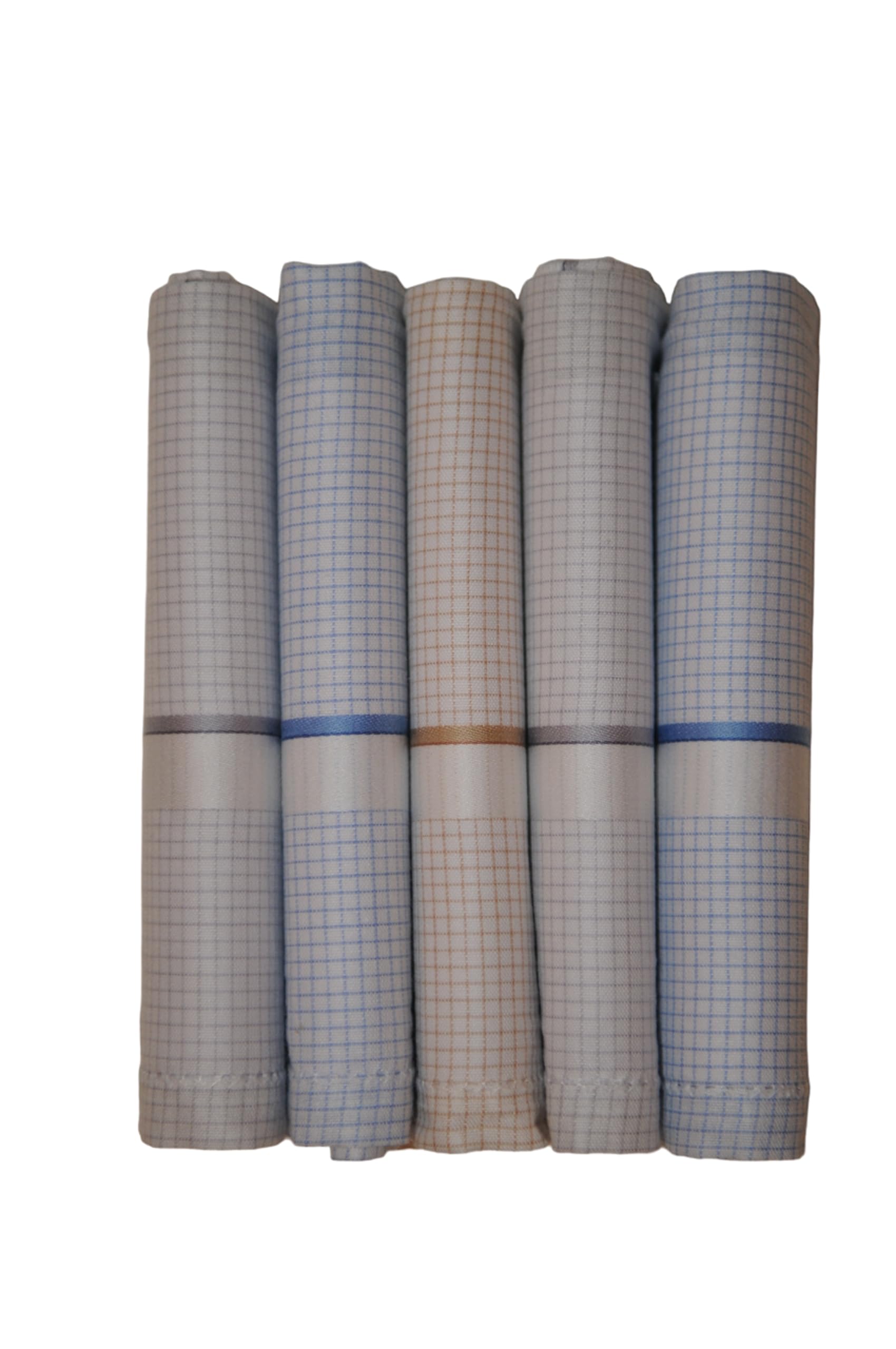 CHANCELLOR -5PC - CHECKS-1 MENS COTTON HANKIES