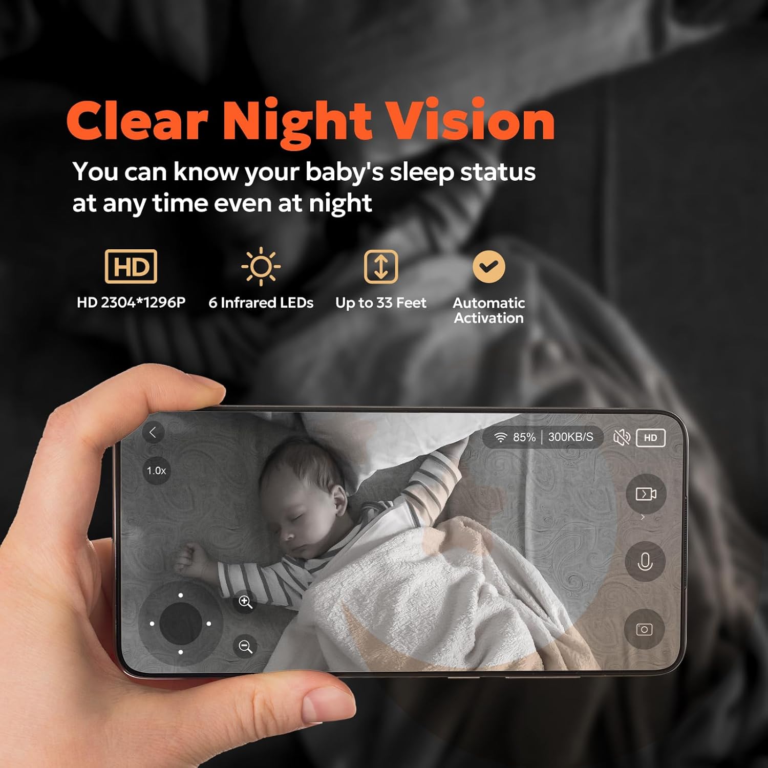 owltron 360° Indoor Camera, 2K Night Vision Cameras for Home Security with Motion Detection, 2.4G WiFi for Baby/Pet/Nanny/Camara with Siren Alarm & 2-Way Audio, Compatible with Alexa, Wihte