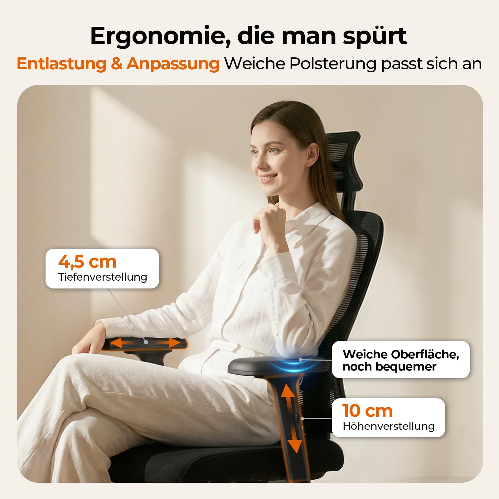 YW-1A Chefsessel Ergonomisch - Bürostuhl Netz für Homeoffice | Premium Schreibtischstuhl Ergonomisch und Chefsessel. Ein buro stuhl bequem als idealer Office Chair Ergonomic.
