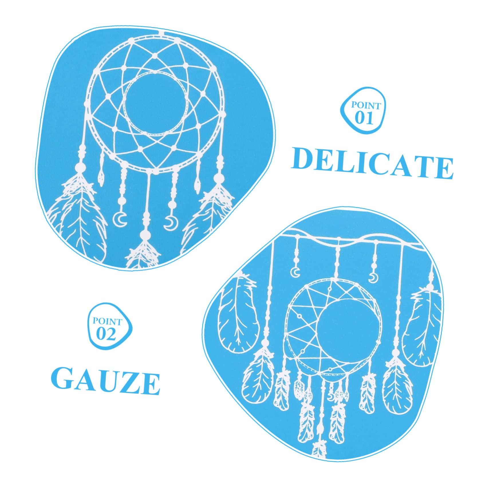 SHINEOFI 5hojas Plantilla De Serigrafía Reutilizable Para Diseño Creativo Gasa Para Manualidades y Decoración De Fiestas Transferencia De Patrones Para Superficies Variadas