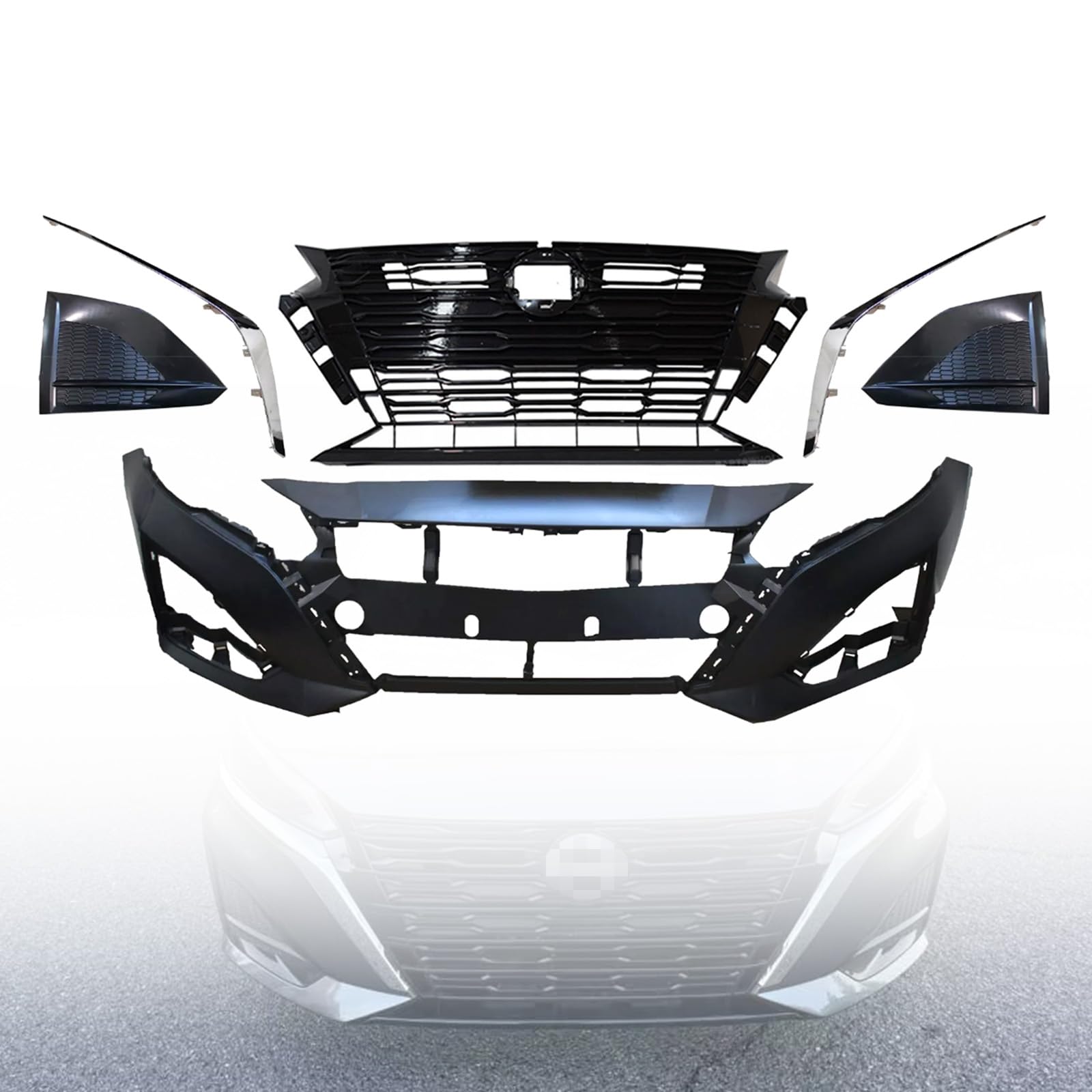 2023 2024 Nissan Altima Front Bumper Cover - Texas-e-parts - Foto 6