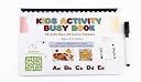 14-in-1 Kids Busy Book Binder & Preschool Learning Workbook with 14 Educational Activities | Reusable Early Education Book for Alphabets, Numbers, Colors, Fruits, Matching & Tracing | Upto 6 Years gallery image