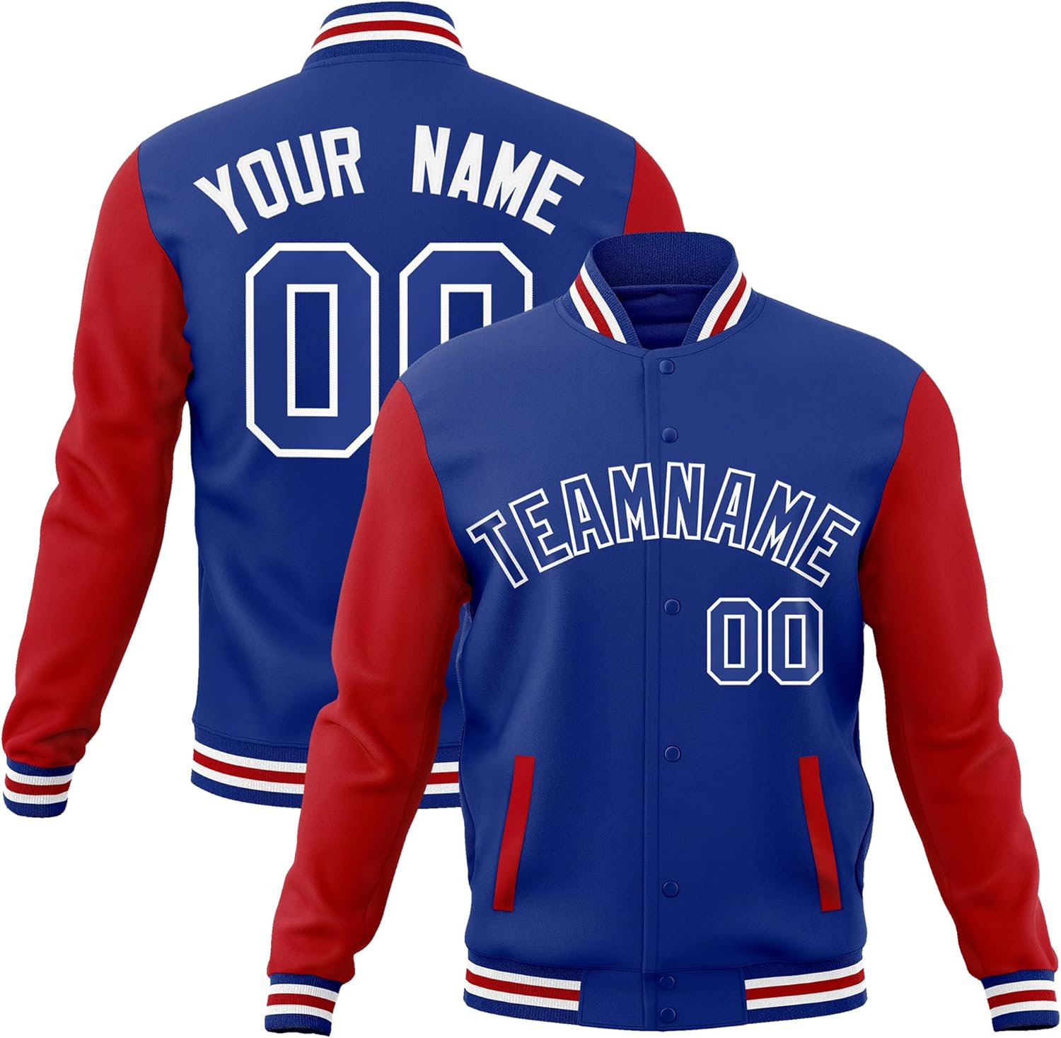 Custom Mens Varsity Jacket Baseball Letterman Bomber Jackets Personalized Stitched Any Name Number Logo