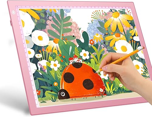 Caja de trazado de luz LED A4 almohadilla de luz ultrafina alimentada por USB con brillo ajustable tablero de luz de copia de dibujo para pintura de