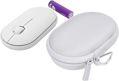 Miniatura 7 de co2CREA Carcasa rígida de repuesto para Logitech Pebble M350 M355 i345 i345 mouse inalámbrico Bluetooth (funda blanca apagada, para mouse Pebble)